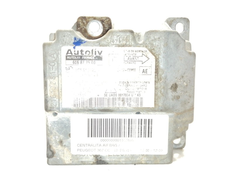 Recambio de centralita airbag para peugeot 307 cc (s2) básico referencia OEM IAM 216102810  