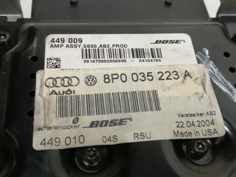 Recambio de sistema audio / radio cd para audi a3 (8p) 2.0 tdi ambiente referencia OEM IAM 8P0035223A  