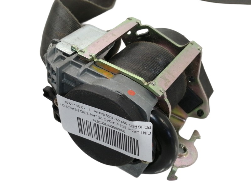 Recambio de cinturon seguridad delantero derecho para peugeot 307 cc (s2) básico referencia OEM IAM 96413041XX B507743 3 PUERTAS