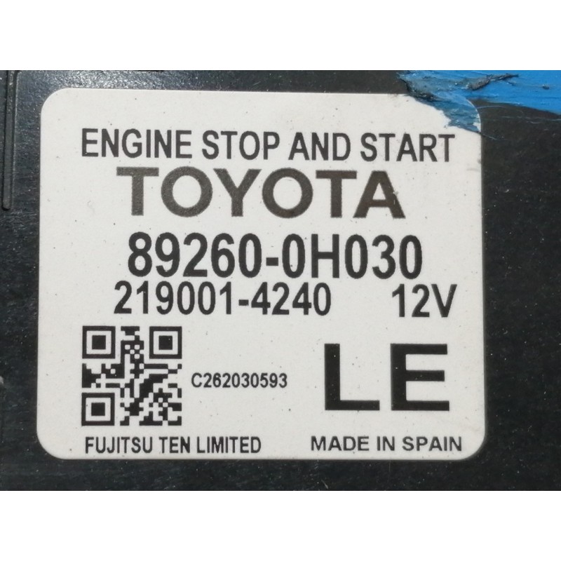 Recambio de modulo electronico para citroën c1 airscape shine referencia OEM IAM 892600H030 2190014240 