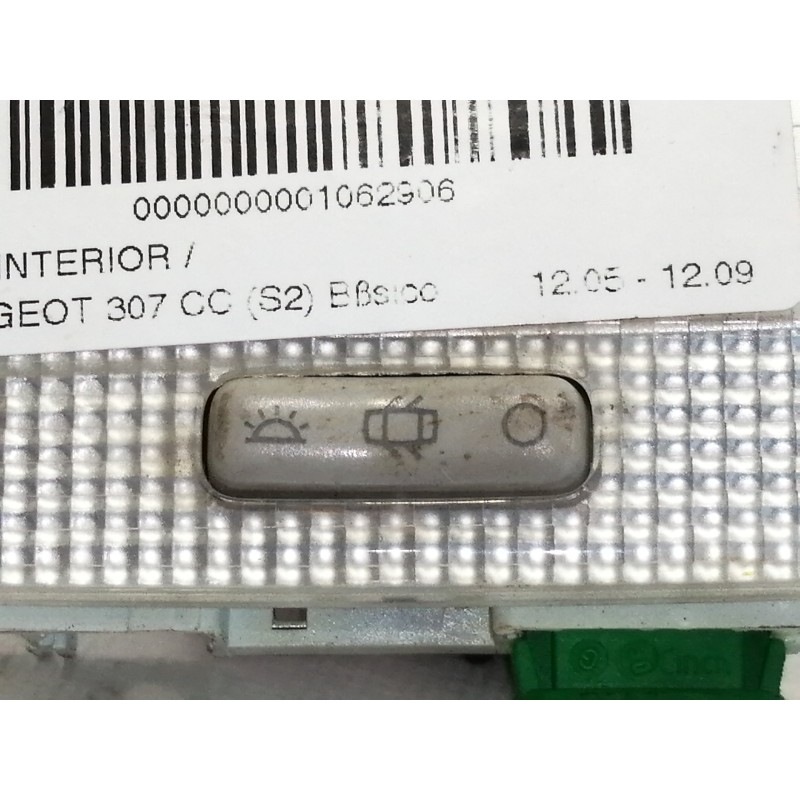 Recambio de luz interior para peugeot 307 cc (s2) básico referencia OEM IAM 9652262180  