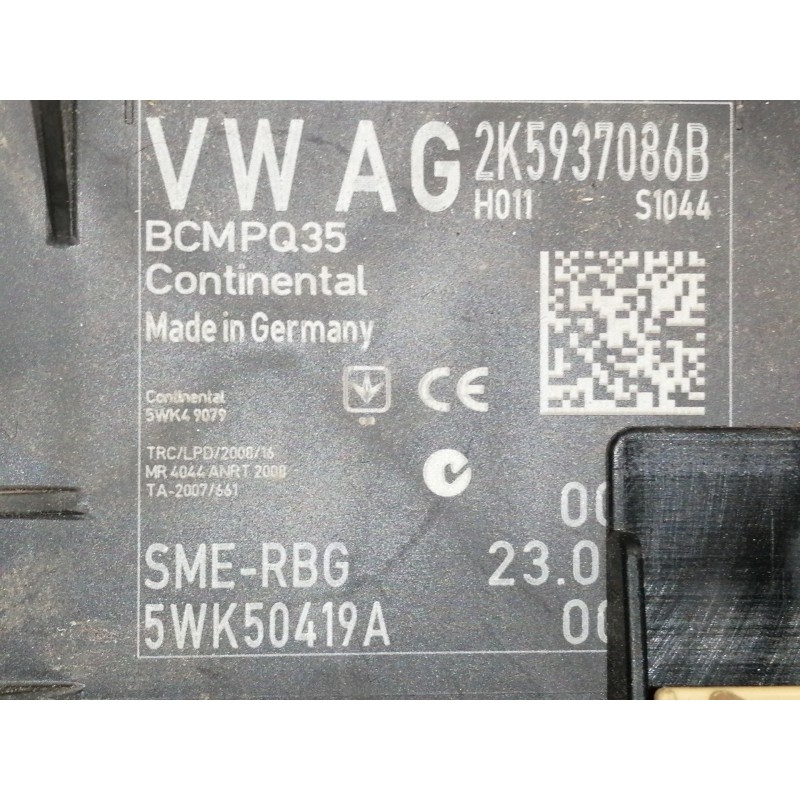 Recambio de modulo electronico para volkswagen caddy ka/kb (2c) comfortline referencia OEM IAM 2K5937086B 5WK50419A 5WK49079