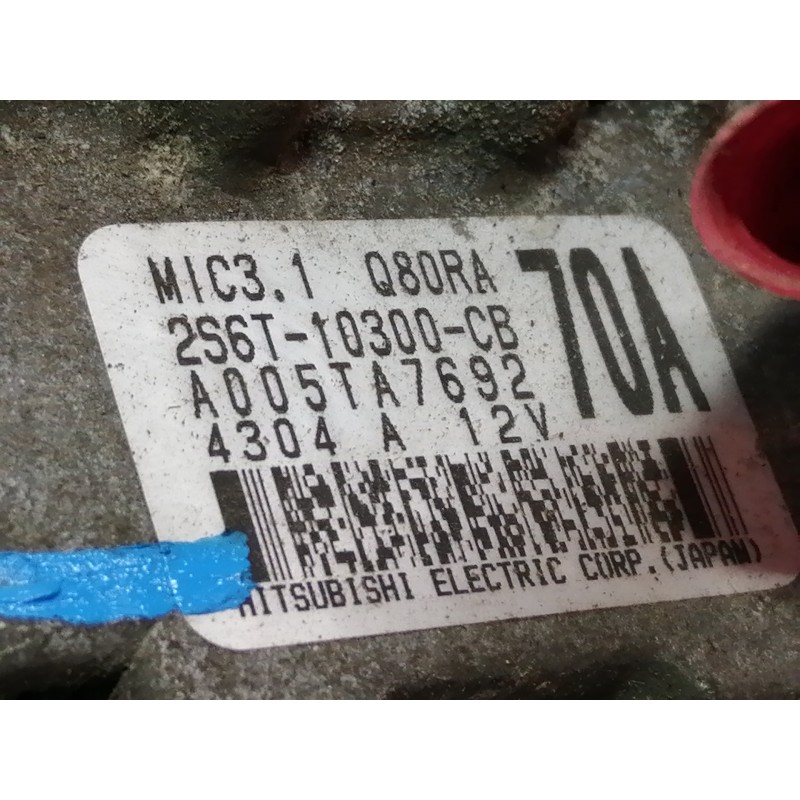 Recambio de alternador para ford fiesta (cbk) fun referencia OEM IAM 2S6T10300CB A005TA7692 
