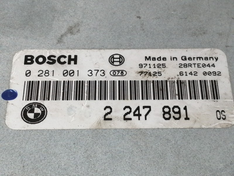 Recambio de centralita motor uce para bmw serie 5 touring (e39) 525tds referencia OEM IAM 0281001373  