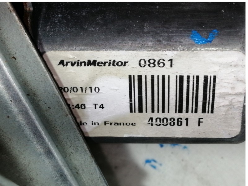 Recambio de elevalunas delantero derecho para renault clio iii exception 2 referencia OEM IAM 400861F 8200291147 981283202