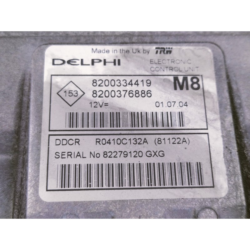 Recambio de centralita motor uce para nissan micra (k12e) acenta referencia OEM IAM 8200334419 R0410C132A 