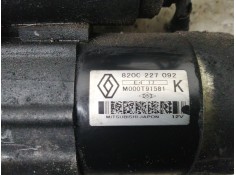Recambio de motor arranque para nissan micra (k12e) acenta referencia OEM IAM 8200227092 M000T91581  2