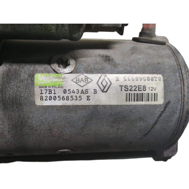 Recambio de motor arranque para renault koleos 2.0 dci diesel fap referencia OEM IAM 8200568535E 17B10543ASB 