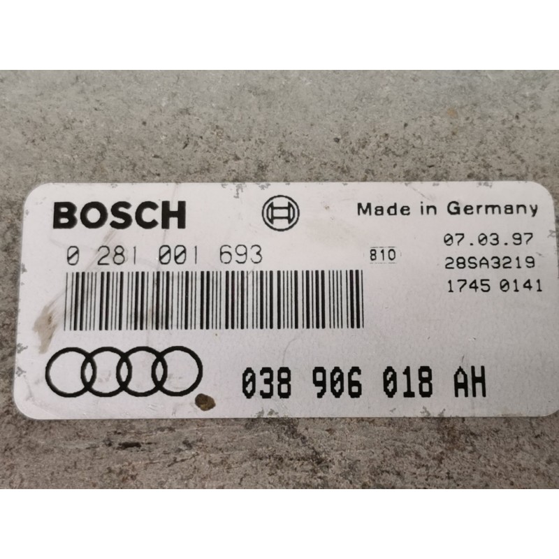 Recambio de centralita motor uce para audi a3 (8l) 1.9 tdi referencia OEM IAM 038906018AH  