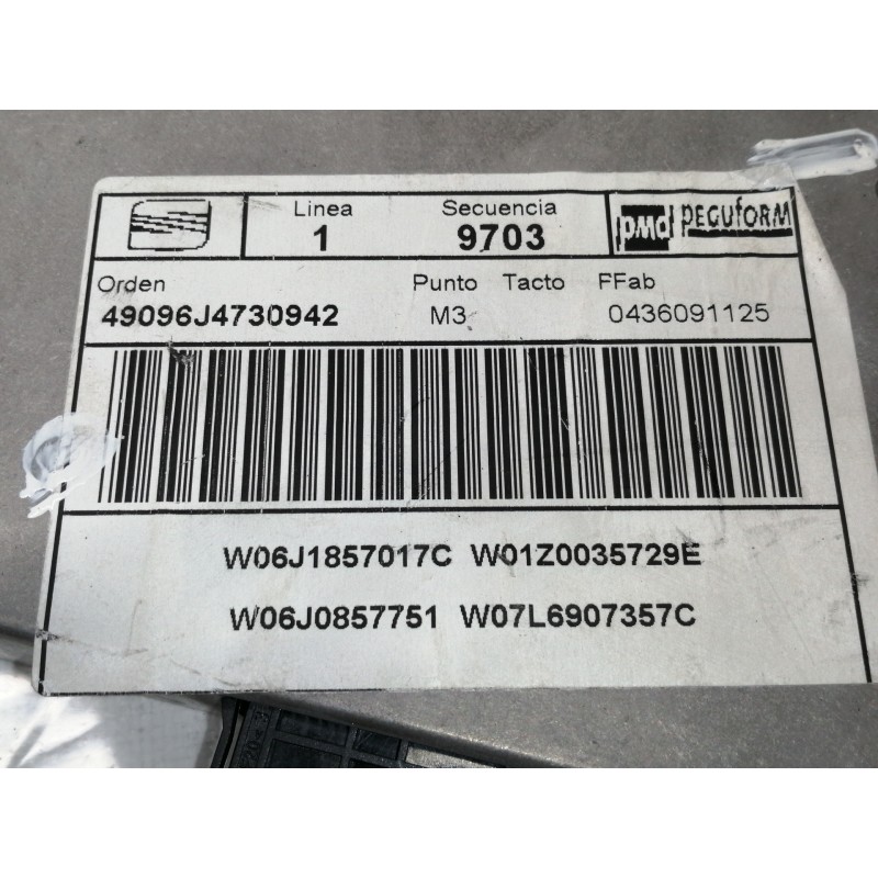 Recambio de modulo electronico para seat ibiza (6j5) 1.4 16v tsi referencia OEM IAM W06J1857017C  