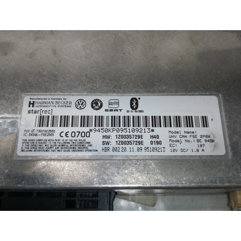 Recambio de modulo electronico para seat ibiza (6j5) 1.4 16v tsi referencia OEM IAM W06J1857017C  