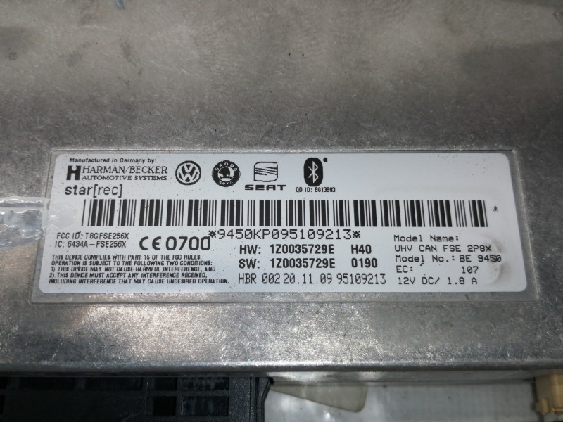 Recambio de modulo electronico para seat ibiza (6j5) 1.4 16v tsi referencia OEM IAM W06J1857017C  