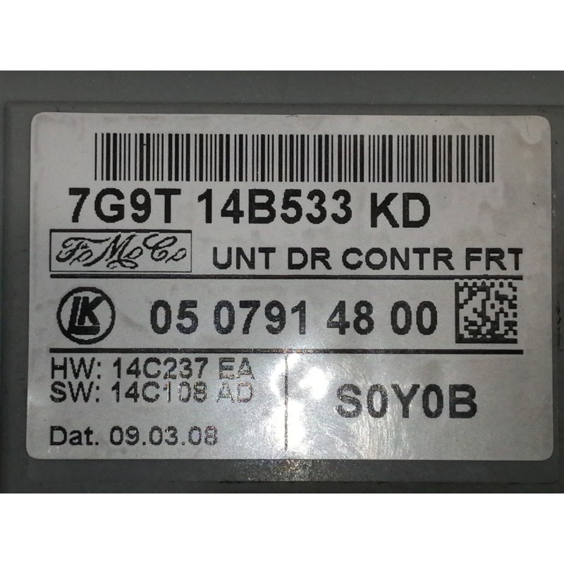 Recambio de modulo electronico para ford mondeo ber. (ca2) ghia referencia OEM IAM 7G9T14B533KD 0507914800 14C237EA