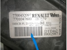Recambio de faro derecho para renault scenic (ja..) 1.9 dti diesel referencia OEM IAM 7700432097 7701047600 89002987 2