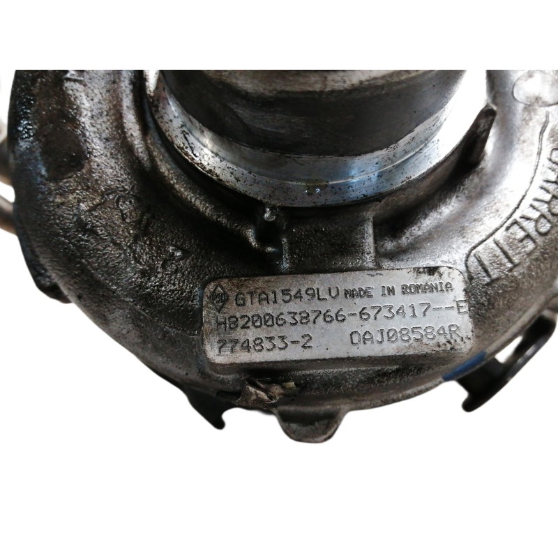 Recambio de turbocompresor para renault koleos 2.0 dci diesel fap referencia OEM IAM GTA1549LU H8200638766673417E 7748332 