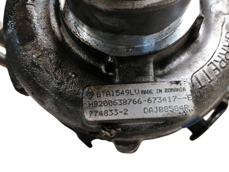 Recambio de turbocompresor para renault koleos 2.0 dci diesel fap referencia OEM IAM GTA1549LU H8200638766673417E 7748332 