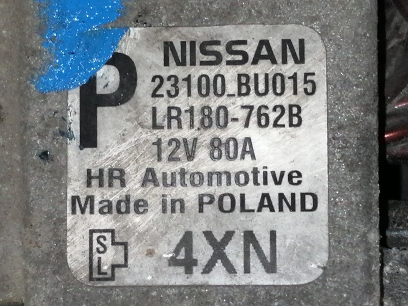 Recambio de alternador para nissan primera berlina (p12) acenta referencia OEM IAM 23100BU015 LR180762B 
