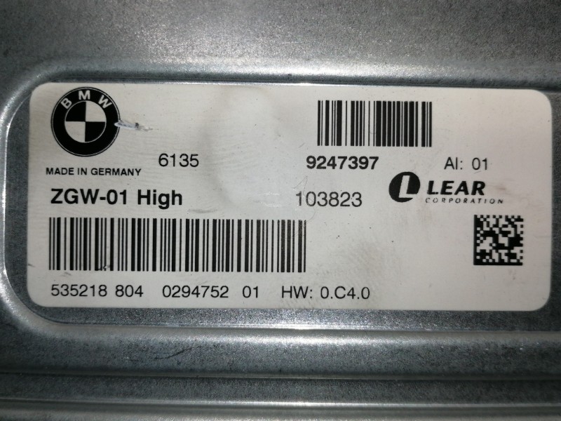 Recambio de modulo electronico para bmw serie 5 lim. (f10) 520d referencia OEM IAM 9247397 ZGW01 