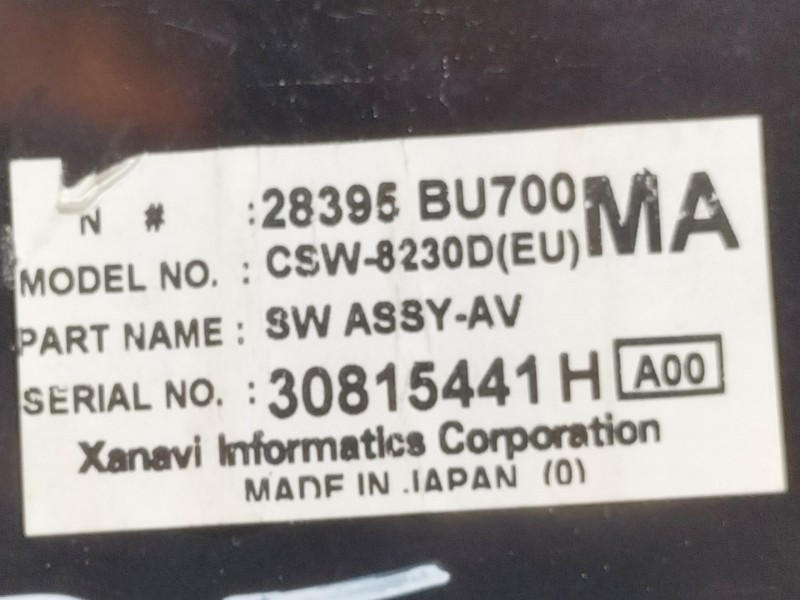 Recambio de mando calefaccion / aire acondicionado para nissan almera tino (v10m) acenta referencia OEM IAM 28395BU700MA  