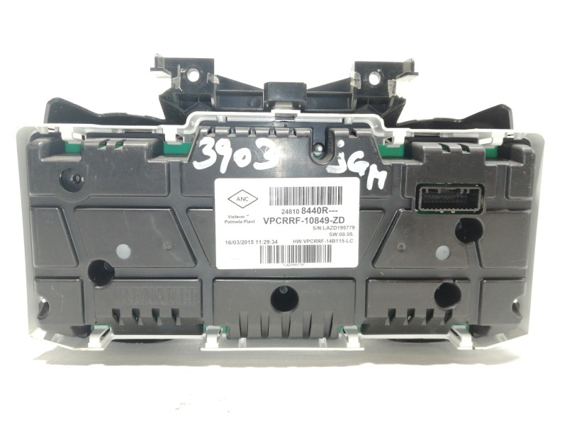 Recambio de cuadro instrumentos para renault clio iv business referencia OEM IAM 248108440R VPCRRF10849ZD 