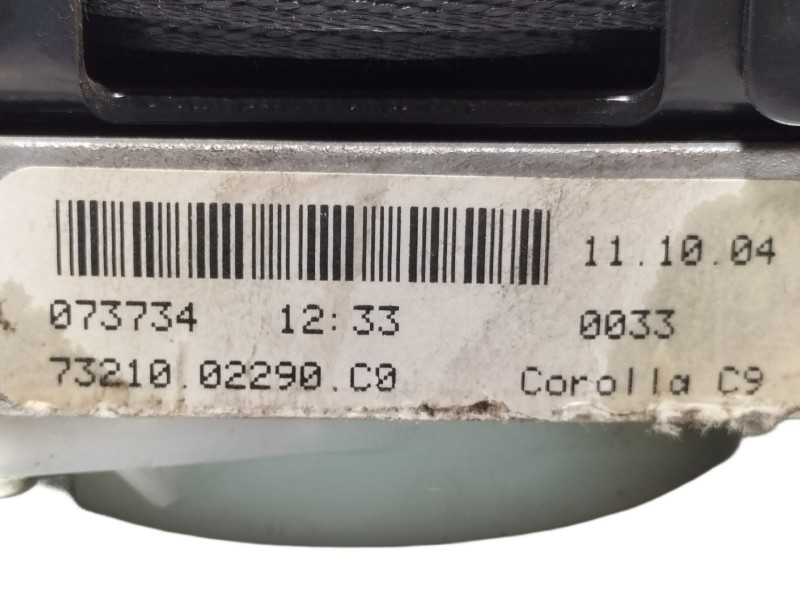 Recambio de cinturon seguridad delantero derecho para toyota corolla (e12) 1.4 d-4d luna compact referencia OEM IAM 7321002290 7