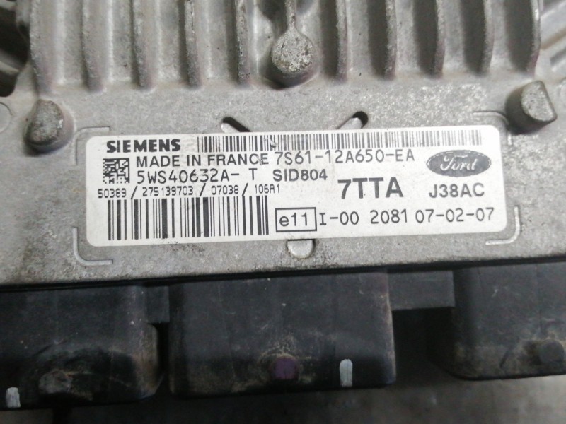 Recambio de centralita motor uce para ford fiesta (cbk) ambiente referencia OEM IAM 7S6112A650EA 5WS40632A 