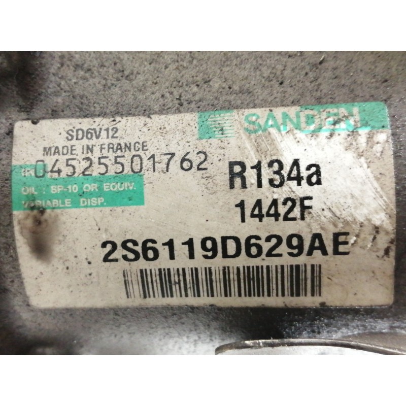 Recambio de compresor aire acondicionado para ford fiesta (cbk) ambiente referencia OEM IAM 2S6119D629AE SD6V121442F 04525501762