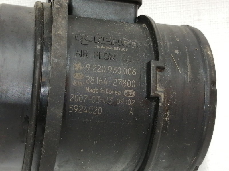 Recambio de caudalimetro para kia sportage ex referencia OEM IAM 9220930006  