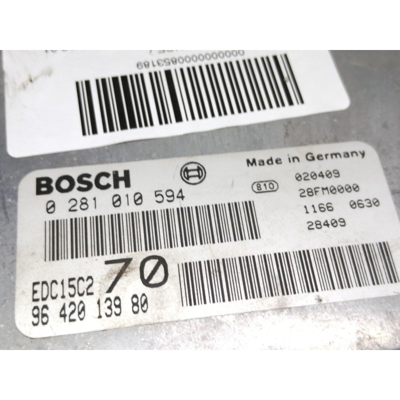 Recambio de centralita motor uce para peugeot 206 berlina xr referencia OEM IAM 0281010594 9642013980 28FM0000