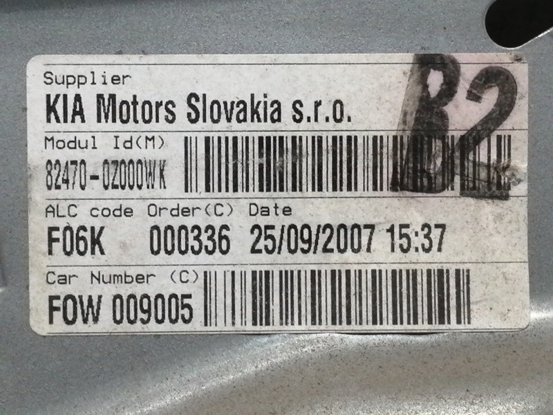 Recambio de elevalunas delantero izquierdo para kia sportage ex referencia OEM IAM 824700Z000 824700Z000WK ELECTRICO
