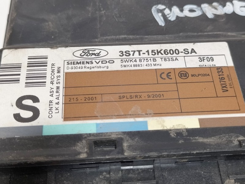 Recambio de modulo confort para ford mondeo berlina (ge) ghia (06.2003) (d) referencia OEM IAM 3S7T15K600SA  
