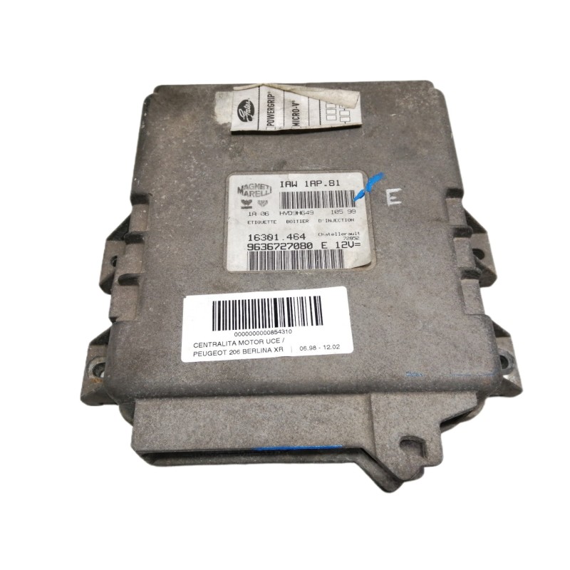 Recambio de centralita motor uce para peugeot 206 berlina xr referencia OEM IAM 9636727080 9636727080E 