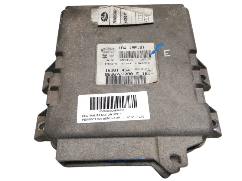 Recambio de centralita motor uce para peugeot 206 berlina xr referencia OEM IAM 9636727080 9636727080E 