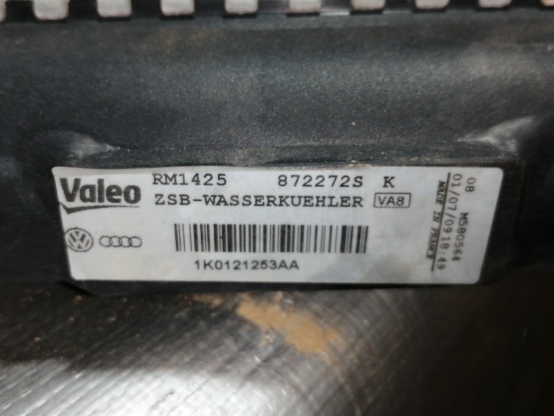 Recambio de radiador agua para seat leon (1p1) emocion referencia OEM IAM 1K0121253AA RM1425 872272S