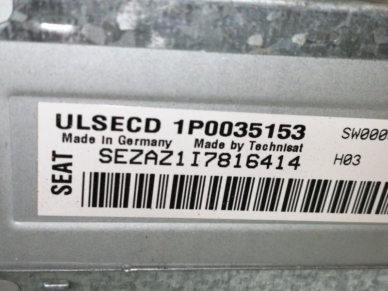 Recambio de sistema audio / radio cd para seat leon (1p1) emocion referencia OEM IAM 1P0035153  