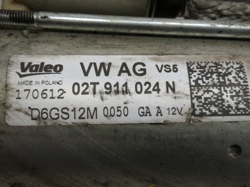 Recambio de motor arranque para seat toledo (kg3) reference plus referencia OEM IAM 02T911024N  