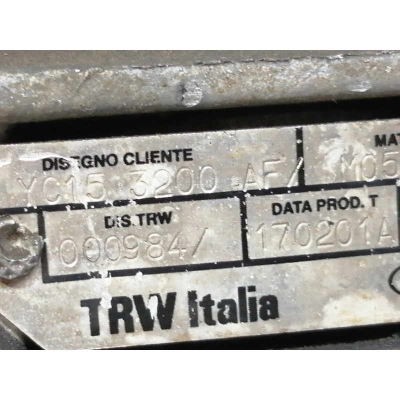 Recambio de cremallera direccion para ford transit mod. 2000 combi ft 260 2.0 corto referencia OEM IAM 37502348  