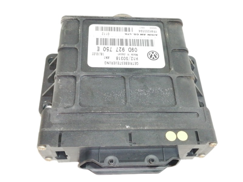 Recambio de centralita cambio automatico para volkswagen touareg (7la) tdi v10 referencia OEM IAM 09D927750E  