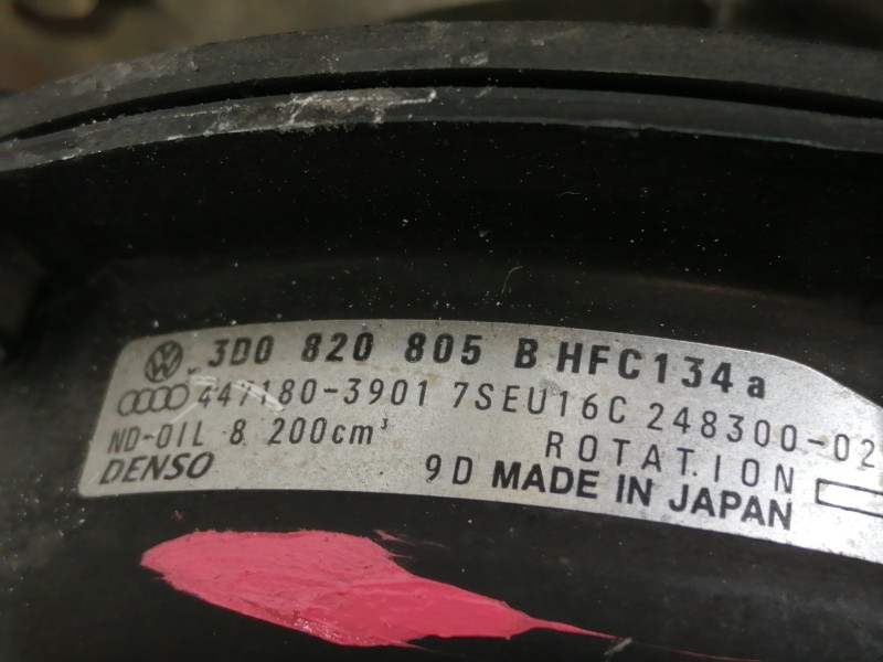 Recambio de compresor aire acondicionado para volkswagen touareg (7la) tdi v10 referencia OEM IAM 3D0820805B 4472209130 7SEU16C 