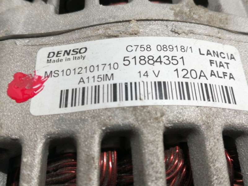 Recambio de alternador para fiat 500 x (334) urban referencia OEM IAM MS1012101710 51884351 