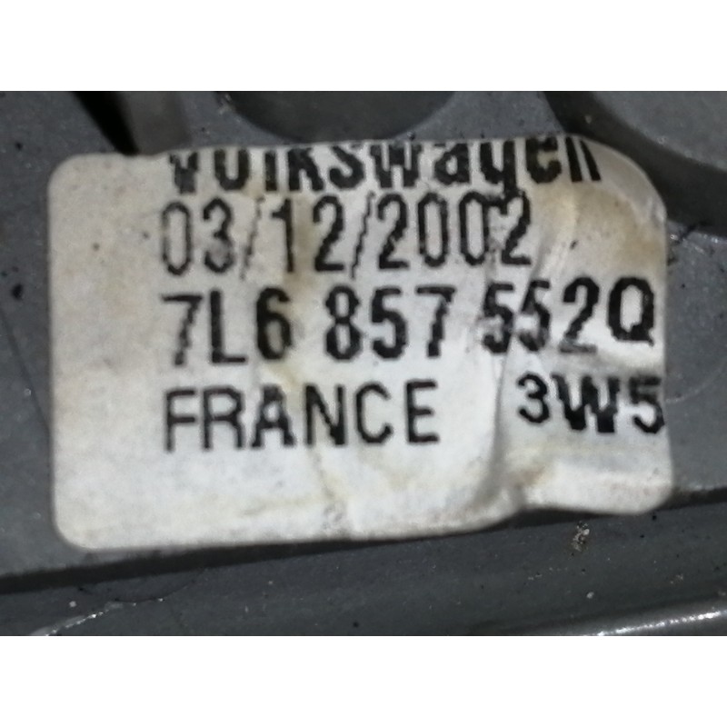 Recambio de parasol derecho para volkswagen touareg (7la) tdi v10 referencia OEM IAM 7L6857552Q  