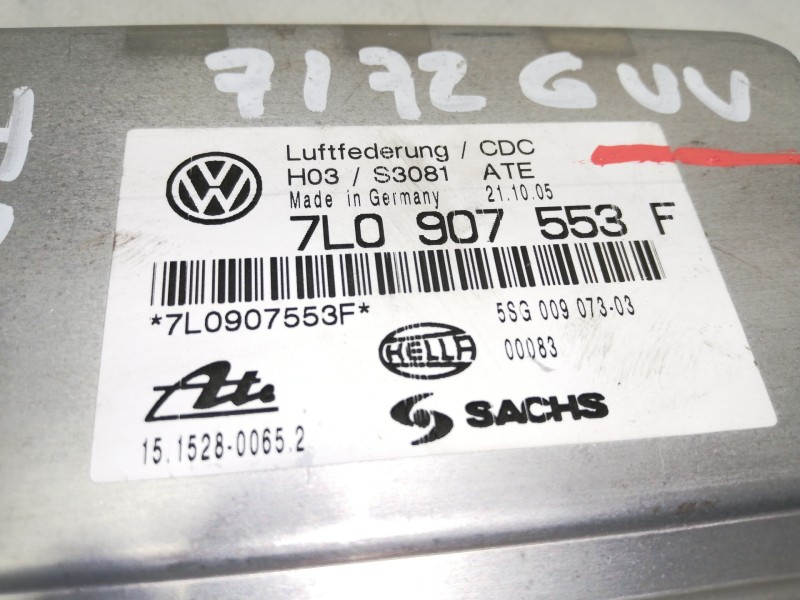 Recambio de centralita suspension para volkswagen touareg (7l6) v6 tdi referencia OEM IAM 7L0907553F  