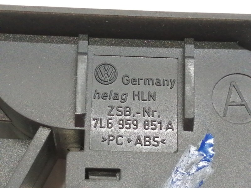 Recambio de mando elevalunas delantero derecho para volkswagen touareg (7l6) v6 tdi referencia OEM IAM 7L6959851A  
