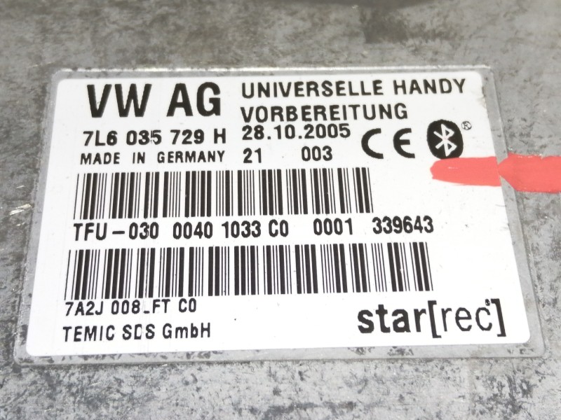 Recambio de modulo electronico para volkswagen touareg (7l6) v6 tdi referencia OEM IAM 7L6035729H  