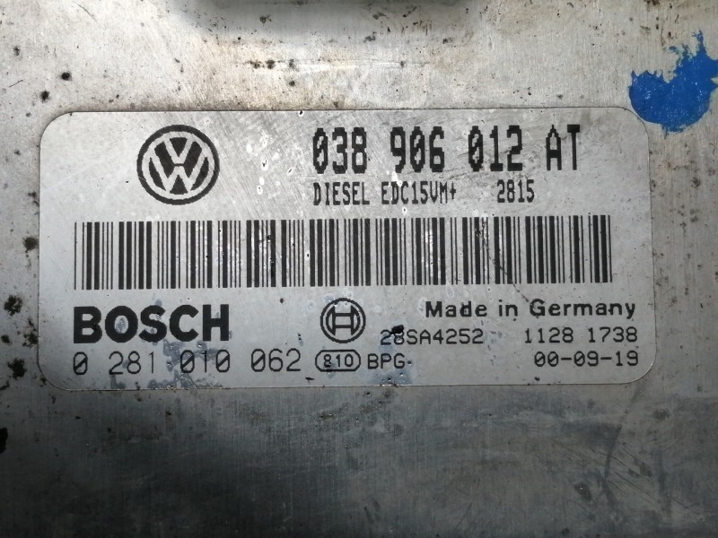 Recambio de centralita motor uce para seat toledo (1m2) stella referencia OEM IAM 038906012AT 0281010062 28SA4252 