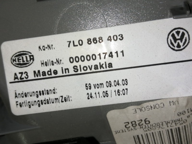 Recambio de techo interior para volkswagen touareg (7l6) v6 tdi referencia OEM IAM 7L6867500BJ  