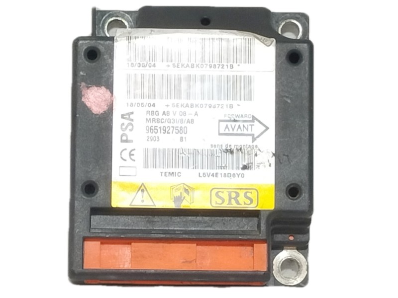 Recambio de centralita airbag para citroën c3 1.1 vivace referencia OEM IAM 9651927580  