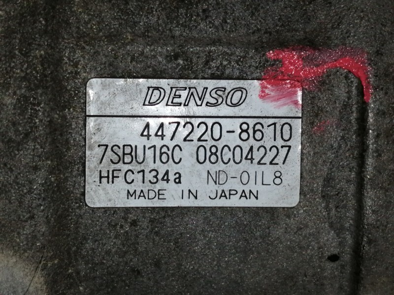 Recambio de compresor aire acondicionado para opel zafira a club referencia OEM IAM 4472208610 4472208610 7SBU16C