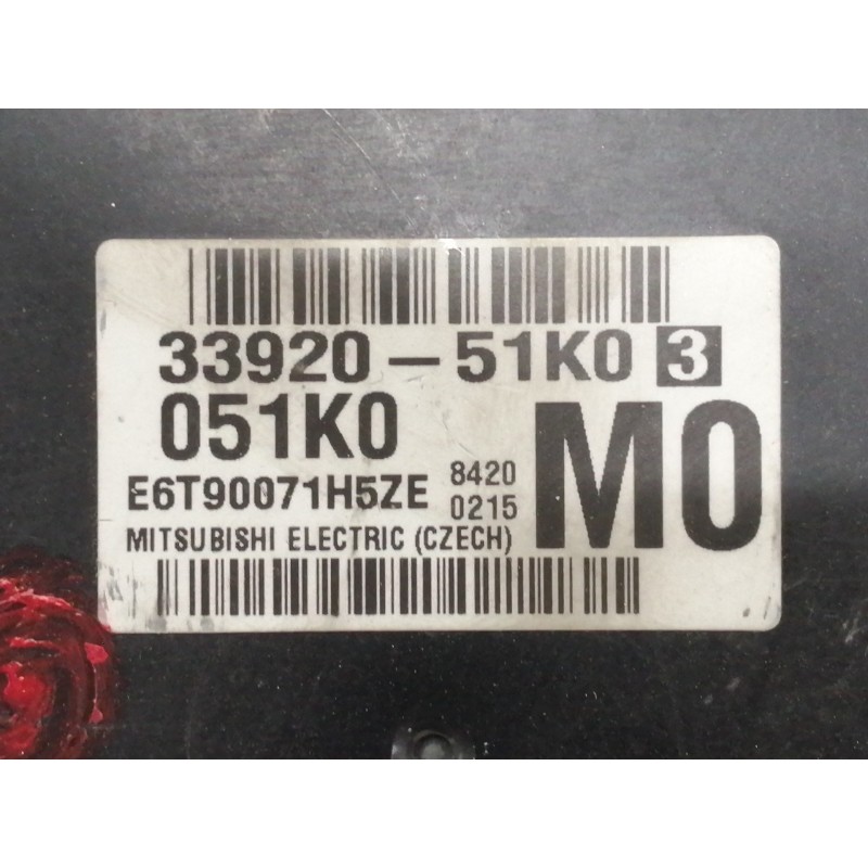 Recambio de centralita motor uce para opel agila b enjoy referencia OEM IAM 3392051K0 E6T90071H5ZE 