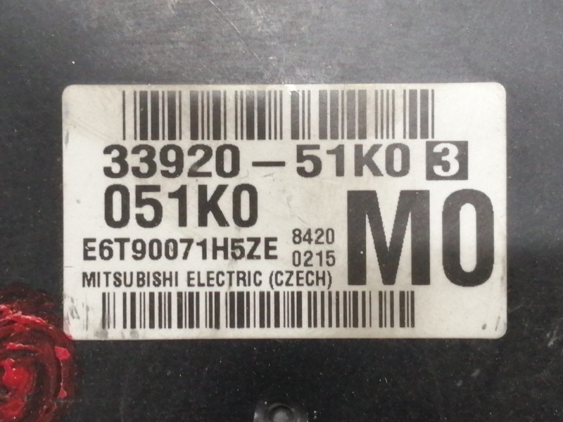 Recambio de centralita motor uce para opel agila b enjoy referencia OEM IAM 3392051K0 E6T90071H5ZE 